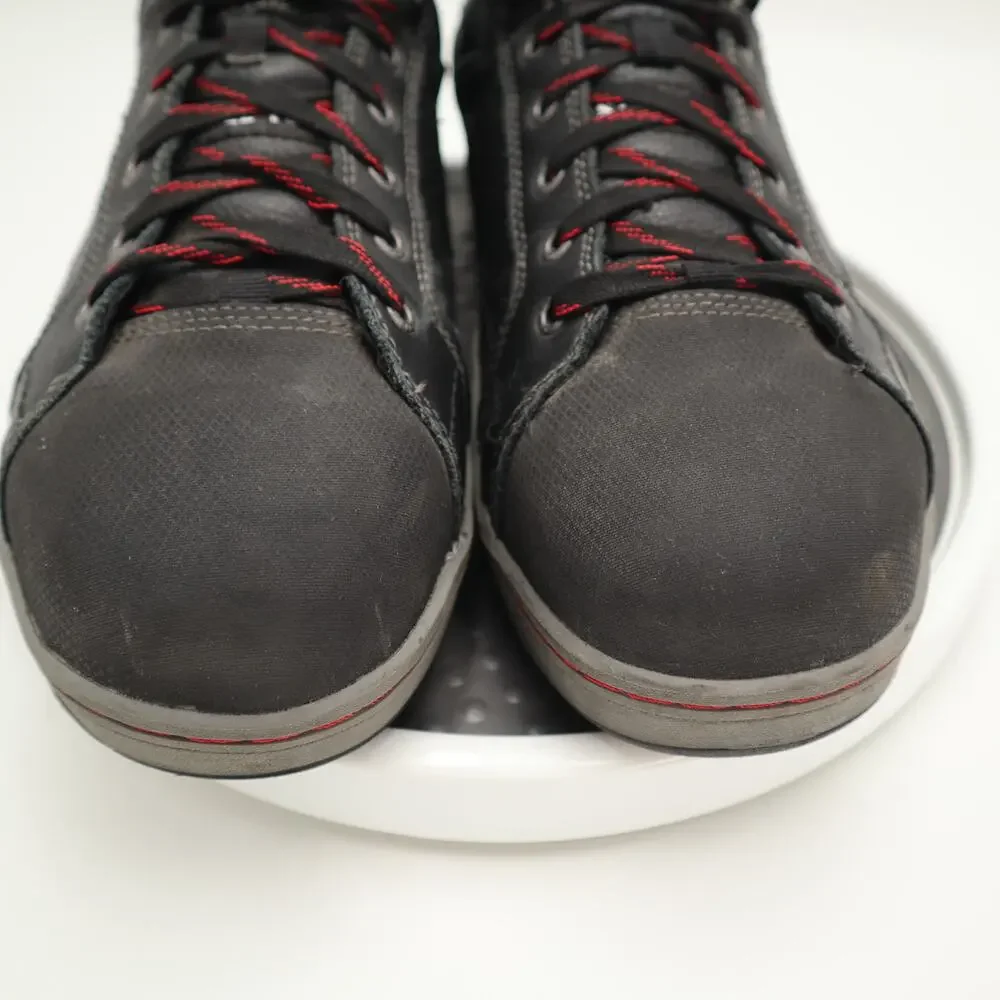 Caterpillar Steel Toe Mens Size 12 Shoes Brode Working Black Leather Low Top